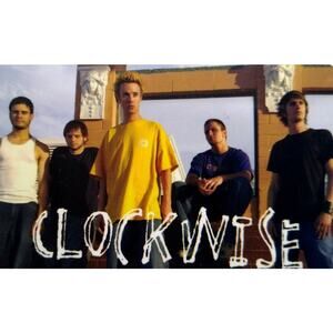 Clockwise Promo Card Las Vegas Nevada Rock Music Band 2002 Laminated 3.25 x 2.15